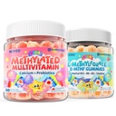 Kids Multivitamin Gummies w/Calcium, Probiotics, Vitamin D3, C, Methylated B12 & Methylfolate + Kids L-Methylfolate Gummies, Active 5-MTHF + Methyl B12 Cofactor, Vitamin B6, B2, Choline, Vegan Omega 3
