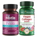 Purity Products Bundle - MyBiotin ProClinical + Vegan Collagen Builder MyBiotin ProClinical (Biotin, MB40X Matrix, Astaxanthin) - Vegan Collagen Builder (w/Key Plant-Based Ingredients & More)
