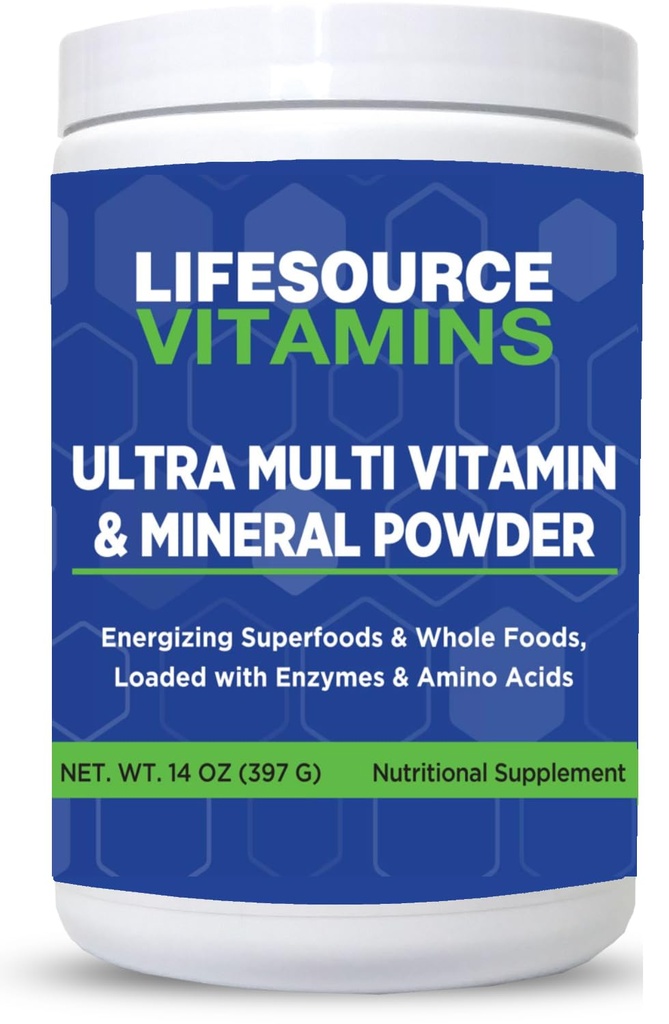 Vitamines source de vie Vitamines multivitamines et poudre minérale - Alimentation complète - 30 jours