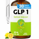 Glp 1 Liquid Drops for Women & Men, 27-in-1 Formula with Chromium, Hydrolyzed Collagen & Prebiotics & More | Vegan, Non-GMO, Fast Absorption - 60 ML(Lemon Flavor)