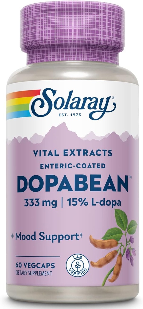 SOLARAY Dopabean, 333 mg | 60 Count