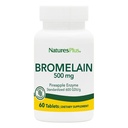 Natures Plus Bromelain - 500 mg - Supplément protéolytique naturel - 60 comprimés végétariens (60 portions)