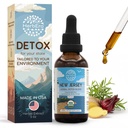 HerbEra New Jersey Herbal Detox Blend - USDA Organic Extract, Made in USA | Immune & Liver Support Liquid Drops | Astragalus, Dandelion Root, Ginger, Milk Thistle, Chaparral | 2 fl oz