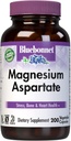 Bluebonnet Nutrition Magnésium 400 mg Aspartate de magnésium chélaté Soutien quotidien aux minéraux, aux coeurs et aux os* Supplément pour hommes et femmes Vegan, non-OGM - 200 capsules végétales