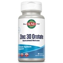 KAL Zinc Orotate 30mg, libération prolongée, comprimés de zinc chélaté, supplément de soutien immunitaire, synthèse de protéines, métabolisme, soutien énergétique, végétalien, sans gluten, garantie de 60 jours, 90 portions, 90 comprimés