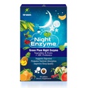 Enzyme nocturne, Enzymes digestifs multiples quotidiens, Fruits et légumes à prune verte avec probiotiques, Bloat de soulagement, meilleure qualité du sommeil, pour les hommes et les femmes, promouvoir la santé digestive- 90 comprimés