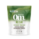 Om Mushroom Superfood Reishi Poudre de champignons organiques, 100 portions, poudre d'adaptogène biologique pour soulager le stress et la santé immunitaire
