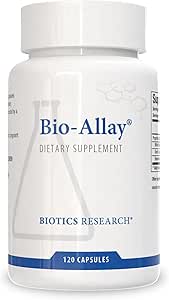 Recherche en biotique Bio Allay soutient l'équilibre physiologique global, la flexion et le confort articulaires, le cartilage et le soutien articulaire, le saule blanc, la griffe du diable, la boswellie, 120 capsules