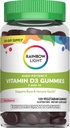 Rainbow Light Vitamine D Gummies, haute puissance Vitamine D3 2 000IU Immune Health Support, aide à soutenir les os et les dents forts, sans gluten, végétalien, baie, 120 Gummies