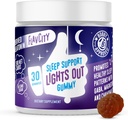 FlavCity Melatonin Sleep Gummies pour adultes, lumières dehors Gummy - Supplément de soutien au sommeil à croquer avec GABA à base végétale, Magnésium et Camomille pour le coucher profond et reposant, 30 jours d'approvisionnement