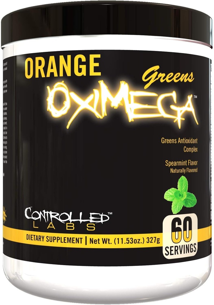 Laboratoires contrôlés Orange OxiMega Greens Spearmint -- 0,72 lb