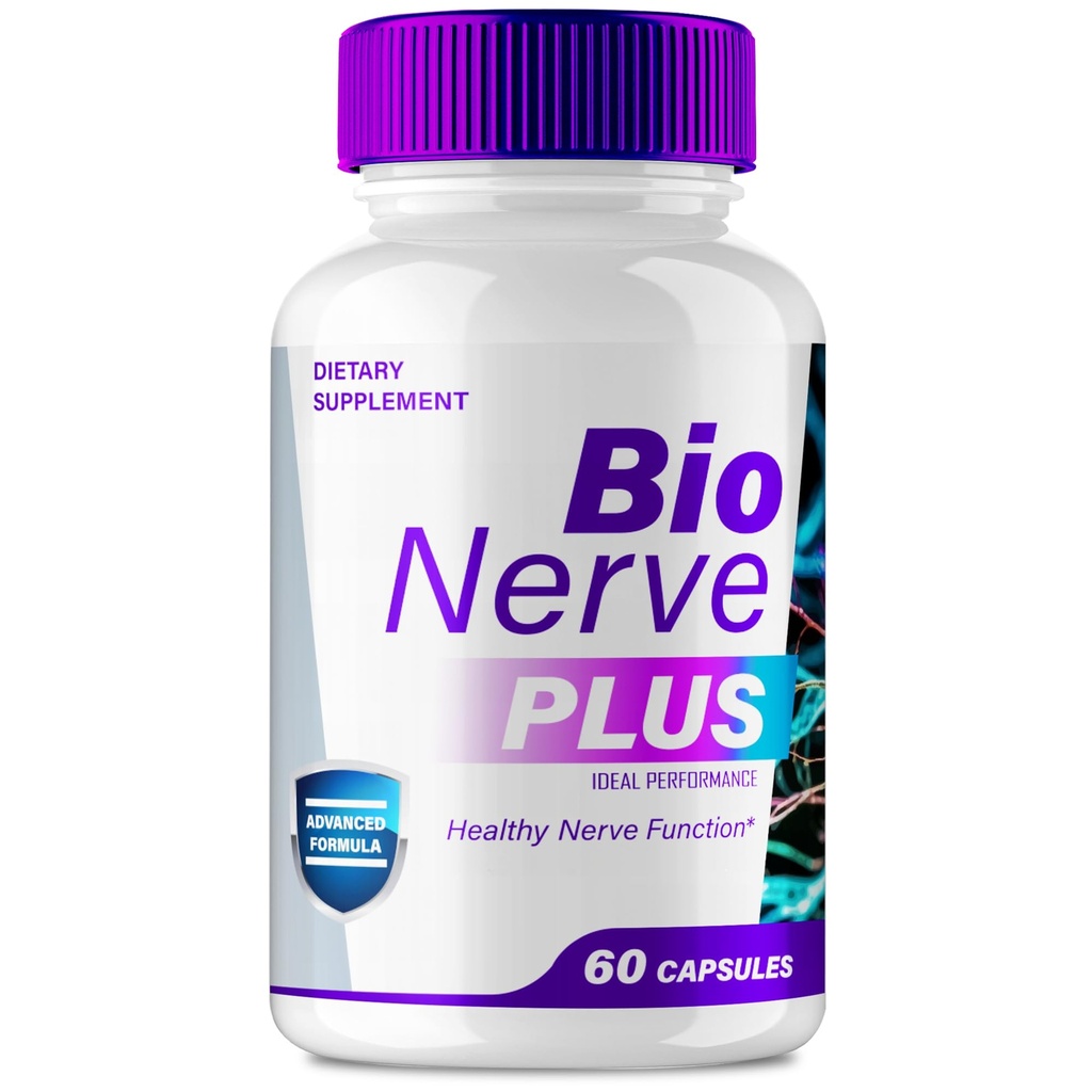 Bio Nerve Plus Capsules, Official Bio Nerve Plus Advanced Nerve Support Supplement Premium Formula for Nerve Comfort All Natural Healthy Circulation & Stable Levels, BioNervePlus Reviews (60 Capsules)