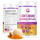 LEGRANO Lion’s Mane Capsules & NAD+ Supplement with Nicotinamide Riboside (NR), L-Theanine, Magnesium, Zinc, Vitamin B6 & Turmeric – Energy Formula for Focus & Brain Health - 60 Capsules