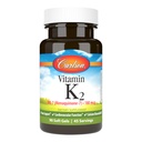 Carlson - Vitamine K2 MK-7 (Ménaquinone), 180 mcg, Bone Support, Biodisponibilité au calcium, K2 Vitamine, Vitamine K-2, 90 Softgels