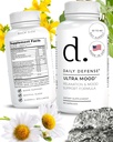 Mood Support Supplement - Ultra Mood 60 Count Mood Enhancer with Calcium Carbonate, Folic Acid, GABA, 5-HTP, Ashwagandha Root Extract & More - Non GMO Mood & Relaxation Supplement