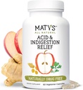 Matys Acid & Indigestion Relief Capsules, Alternative antiacide sans danger pour le reflux d'acide occasionnel et les brûlures d'estomac, fait avec vinaigre de cidre de pomme, capsules végétariennes sans soja et gluten, 60 Compte, 30 portions