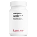 Supersmart - Pycnogenol 200mg par jour (brevet et très biodisponible) - Extrait d'écorce de pin Maritime française sans OGM et sans gluten - 60 capsules végétariennes