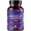 Plant.O Supplément Magnésium Premium [Oxyde Vegan & Citrate, 500mg] Complexe à haute absorption pour le sommeil, calme, relaxant musculaire, énergie naturelle, capsules Veggie non-OGM 120