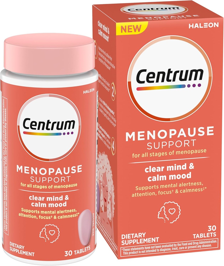 Centrum clair esprit et calme ménopause comprimés de soutien, avec cliniquement étudié enXtra, 30 comte