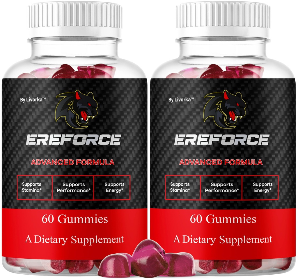 (2 Pack) Ereforce Gummies - Official Ereforce Supplement Advanced Premium Formula for Men Support - Maximum Strength, Natural Ere Force for Overall Health & Wellness Reviews, 120 Gummies for 2 Months