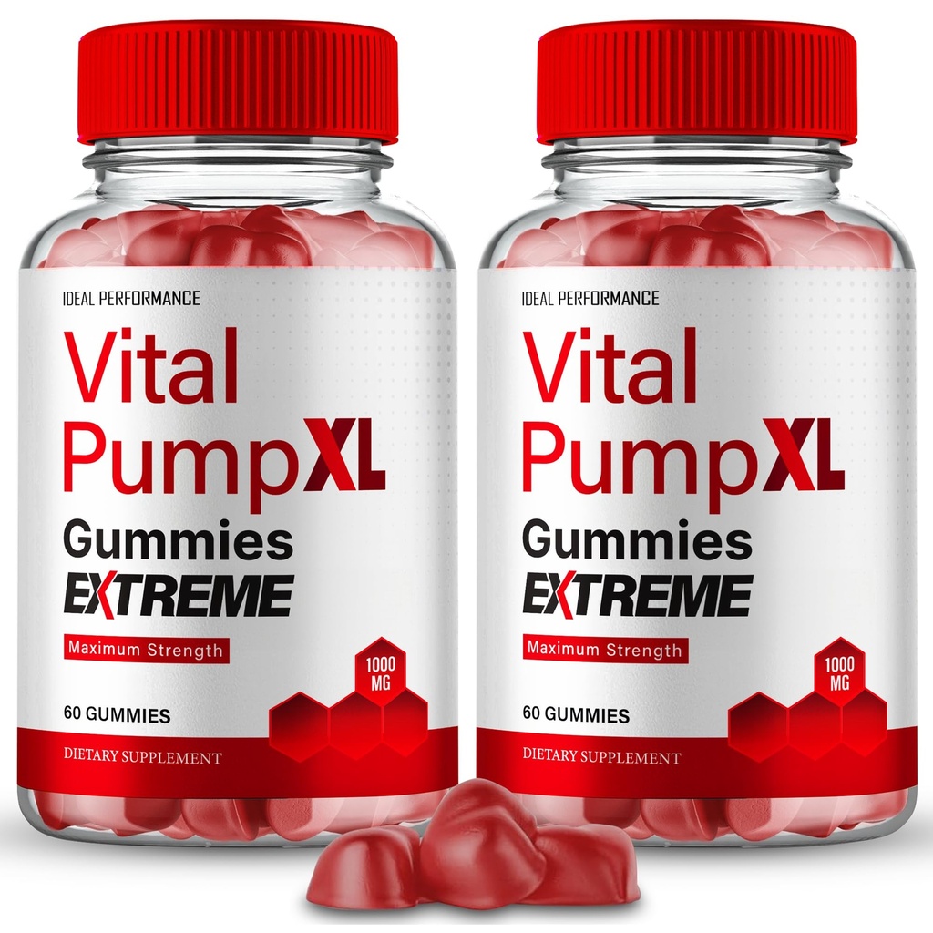 Vital PumpXL Gummies, Official Vital Pump XL Gummies for Men - Maximum Strength Performance, All Natural Support Overall Health & Wellness, VitalPumpXL Advanced Formula Gummy Reviews (2 Pack)