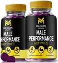 NutraRize (2 Pack) MaxMen Male Gummies – Premium MaxMen Formula for Men with Naturally Sourced Ingredients to Support Stamina, Drive, and Everyday Performance, Official Max Men Gomitas (120 Gummies)