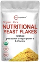Micro-ingrédients Organic Fortified Foody Yeast Flakes, 2lb (32oz)= Riche en protéines véganes, vitamines B, et bêta-glucanes=Kéto Friendly, fromage sans lait, non-OGM, sans gluten