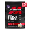 MuscleTech Platinum poudre de protéines 8 heures - 7 sources de protéines premium avec lactosérum et la protéine de caséine pour augmenter le poids musculaire, la force et l'amélioration de la récupération - Cake Vanilla, 50 portions