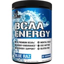 EVL BCAAs Amino Acids Powder - BCAA Energy Pre Workout Poudre pour la récupération musculaire Plongeons croissance et endurance - Réhydratation après la récupération d'entraînement boisson avec caféine naturelle - Raz bleu