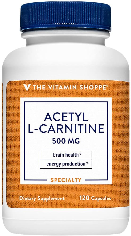 L'acétyl-L-Carnitine 500mg – soutient la santé du cerveau et de la mémoire, favorise la production d'énergie – CarnipureTM offre la forme la plus pure de L-Carnitine (120 capsules) par la boutique de vitamines