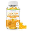 Calcium Citrate Gummies for Kids, Adult - 1200 mg with Vitamin D3 1000IU - Support Bone, Teeth, Immune Health, High Absorption Calcium and Vitamin D Supplement, Orange Flavor, 60 Count
