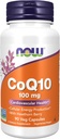 MAINTENANT Compléments alimentaires, CoQ10 100 mg avec Berry Hawthorn, Classe pharmaceutique, Forme All-Trans produite par Fermentation, 90 Capsules de Veg
