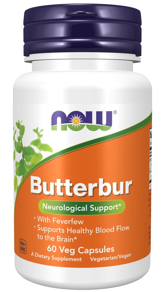 Now Foods Butterbur, 60 Vegetable Capsule (2 Pack)