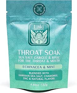 Laki Naturals Throat Soak Pouch of Echinacea & Menthe avec Scoop