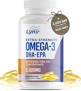 Omega 3 Capsules d'huile de poisson [3000mg] Supplément Omega 3 Supplément DHA