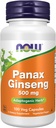 MAINTENANT Aliments suppléments, Panax Ginseng (Root) 500 mg, Herbe Adaptogène*, 100 gélules