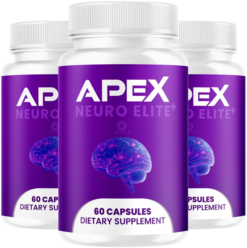 (3 Pack) Apex Neuro Elite Capsules - Official ApexNeuro Elite Pills Advanced Formula Support Maximum Strength, All Natural Ingredients Vitamins For Overall Health & Wellness, 180 Capsules For 3 Months