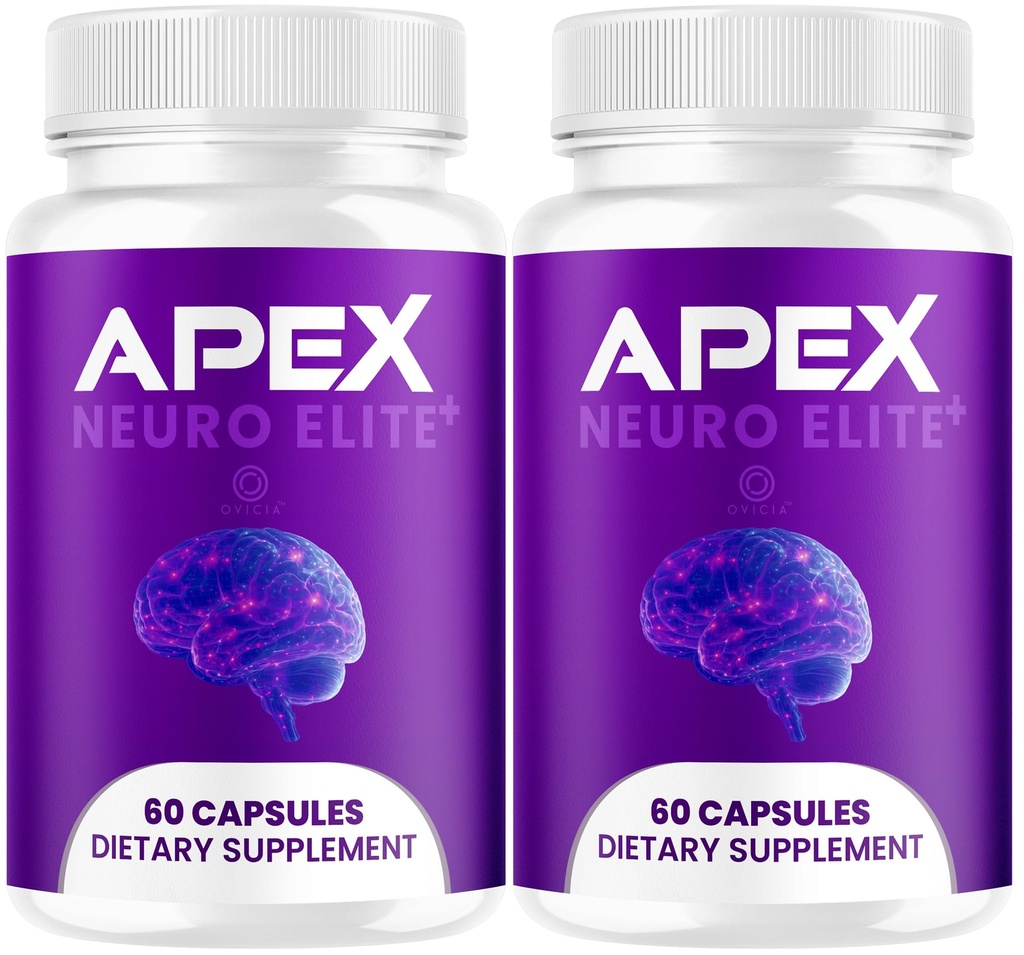 (2 Pack) Apex Neuro Elite Capsules - Official ApexNeuro Elite Pills Advanced Formula Support Maximum Strength, All Natural Ingredients Vitamins For Overall Health & Wellness, 120 Capsules For 2 Months
