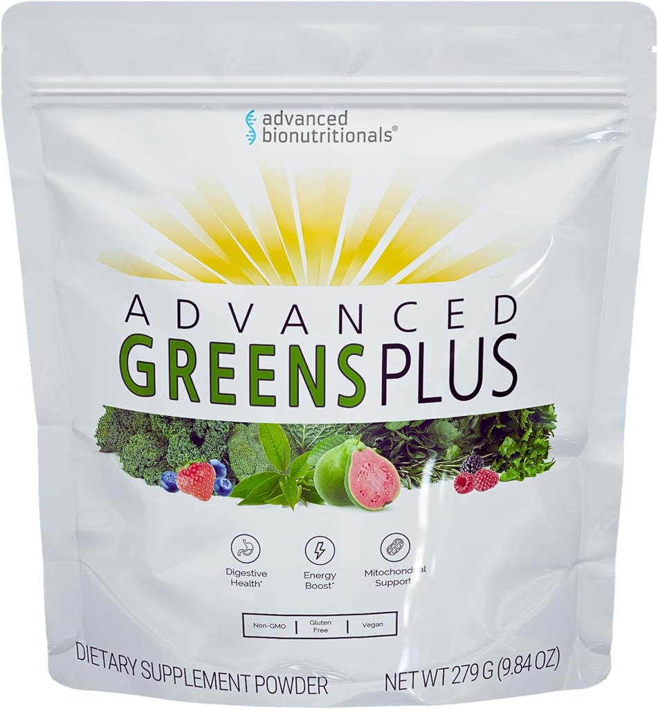 Bionutritionnels avancés Greens avancés et superaliments en poudre Formule 50 Fruits, légumes, herbes et superaliments - végétalien, végétarien - 9,84 OZ - 279 g