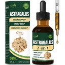 Astragalus Root Extract gouttes à base de plantes pour le support du système immunitaire, Immunity Health & Energy Boost Tecture Suppléments avec Rhodiola Rosea, Echinacea, Elderberry, Reishi, Ginseng. Huang Qi. 2oz