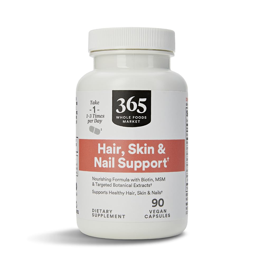 365 by Whole Foods Market, Hair Skin & Nails 2000 Biotin, 90 Count