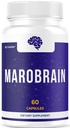 Marobrain Capsules - Official Marobrain Supplement Pills Daily Support Brain & Mermory Focus, All Natural Advanced Premium Formula for Overall Health & Wellness, 60 Capsules for 1 Month