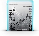 PoudreVitamine Electrolytes Poudre Plus (50 portions) Poudre d'électrolyte non aromatisée Keto, sans sucre, sel rose himalayen.,1000mg Potassium,150mg Calcium,150mg Magnésium, NO Stevia