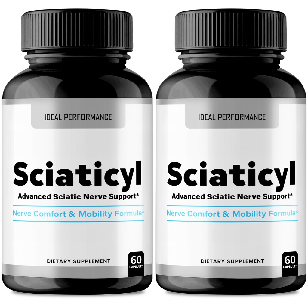 Sciaticyl Capsules, Official Sciaticyl Blood Support Supplement Pills - Maximum Strength, All Natural Healthy Circulation & Stable Levels, Advanced Scia Ticyl Health Support Reviews (2 Pack)