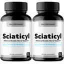Sciaticyl Capsules, Official Sciaticyl Blood Support Supplement Pills - Maximum Strength, All Natural Healthy Circulation & Stable Levels, Advanced Scia Ticyl Health Support Reviews (2 Pack)