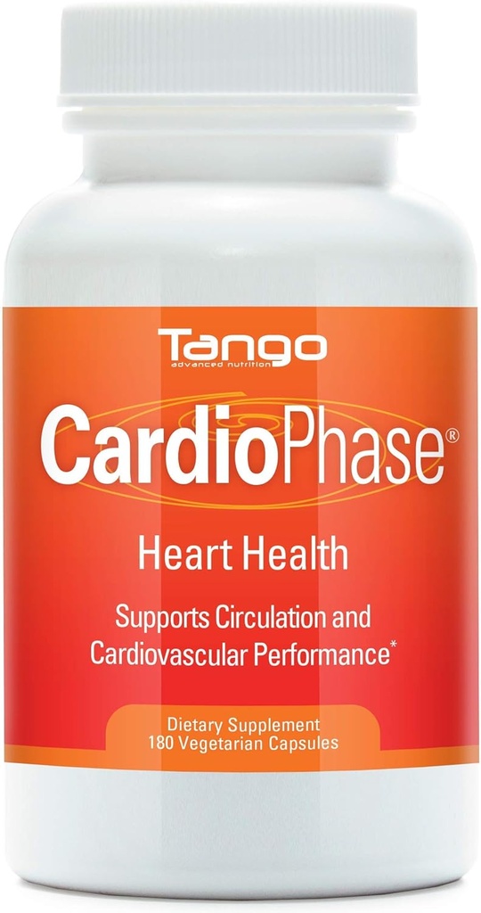 Supplément de soutien cardiaque naturel pour la circulation et la performance cardiovasculaire en santé (180 capsules végétariennes)