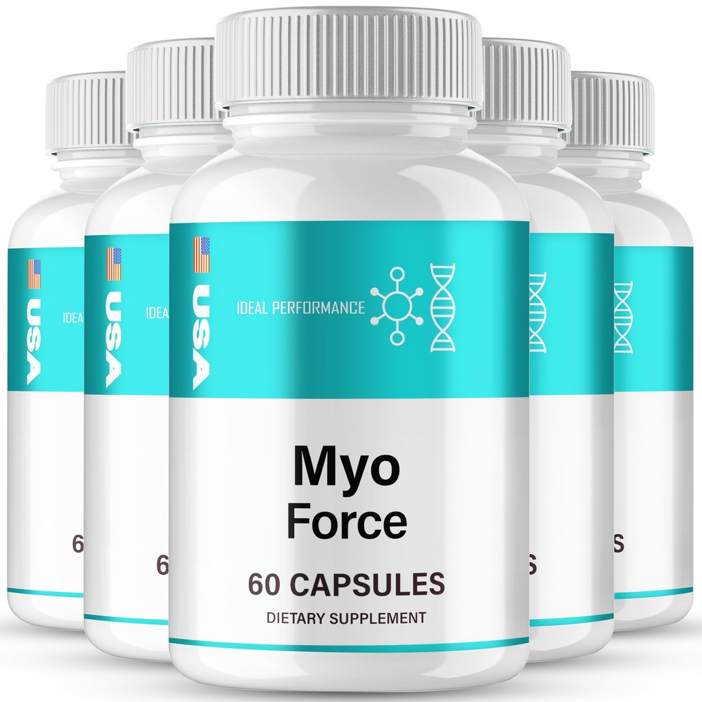 MyoForce Prime Capsules, Advanced Myo Force Prime Supplement Pills - Maximum Strength, All Natural Performance, Stamina & Energy Support, MyoForce Overall Wellness Formula Reviews (5 Pack)