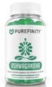 PUREFINITY Ashwagandha Gummies avec vitamine D et zinc – Supplément pour la relaxation, le calmant et le soutien de l'humeur – sans gluten, non-OGM, végétalien, 60 comte