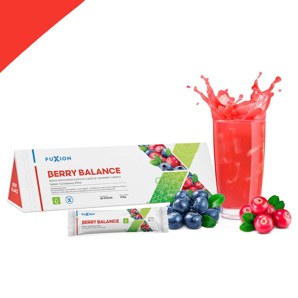 FuXion | Berry Balance | Urinary Tract Support Drink | Probiotic & Antioxidant Blend | Functional Health Drink | Helps Support Urinary Health | Mixed Berry Flavor | 28 Sticks