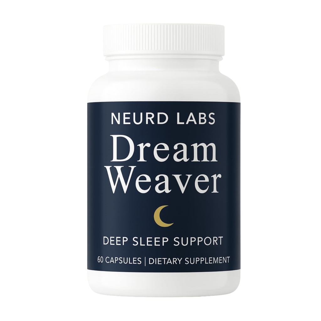 Dream Weaver Sleep Support Supplement with L-Tryptophan, Chamomile, GABA, Ashwagandha, Valerian Root, Goji, L-Theanine FBA